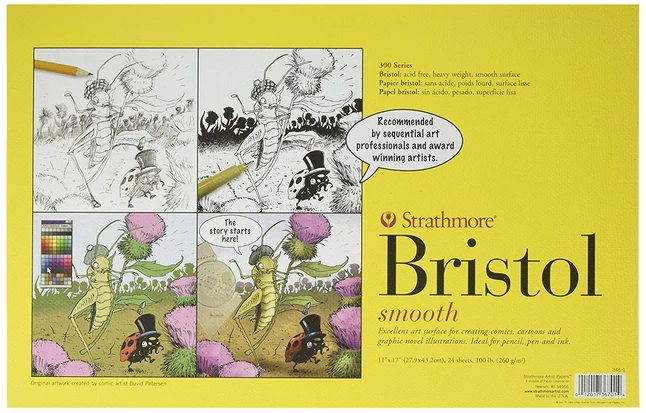 Brand new ๐งจ Strathmore 300 Series Bristol Paper, 11 X 17 Inches, 100 Lb, 24 Sheets ๐ 3 Brand new ๐งจ Strathmore 300 Series Bristol Paper, 11 X 17 Inches, 100 Lb, 24 Sheets ๐