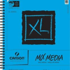 Outlet 🎉 Canson XL Mixed Media Paper Pad, 98 Lb, 11 X 14 Inches, 60 Sheets 🔥