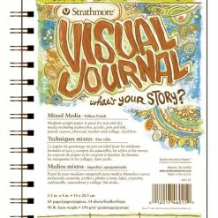 Hot Sale 😉 Strathmore Visual Mixed Media Pad, 5-1/2 X 8 Inches, 90 Lb, 34 Sheets ✔️