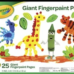 Wholesale 👏 Crayola Giant Fingerpaint Pad, 16 X 12 Inches, 25 Sheets 🧨