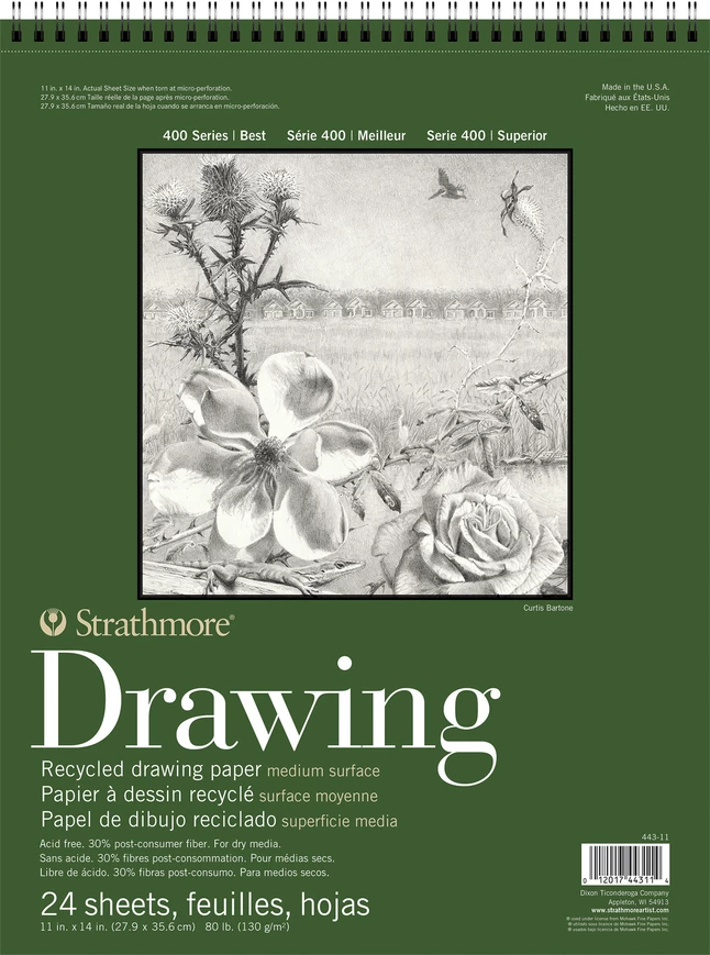 Best Pirce โ๏ธ Strathmore 400 Series Recycled Drawing Pad, 11 X 14 Inches, 80 Lb, 24 Sheets ๐ฅ 3 Best Pirce โ๏ธ Strathmore 400 Series Recycled Drawing Pad, 11 X 14 Inches, 80 Lb, 24 Sheets ๐ฅ