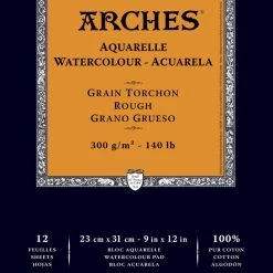 Cheapest 🔥 Arches Aquarelle Watercolor Pad, 9 X 12 Inches, Rough Grain, 140 Lb, White, 12 Sheets 🛒