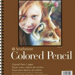 Outlet 🎉 Strathmore 400 Series Colored Pencil Pad, White, 30 Sheets 🎉