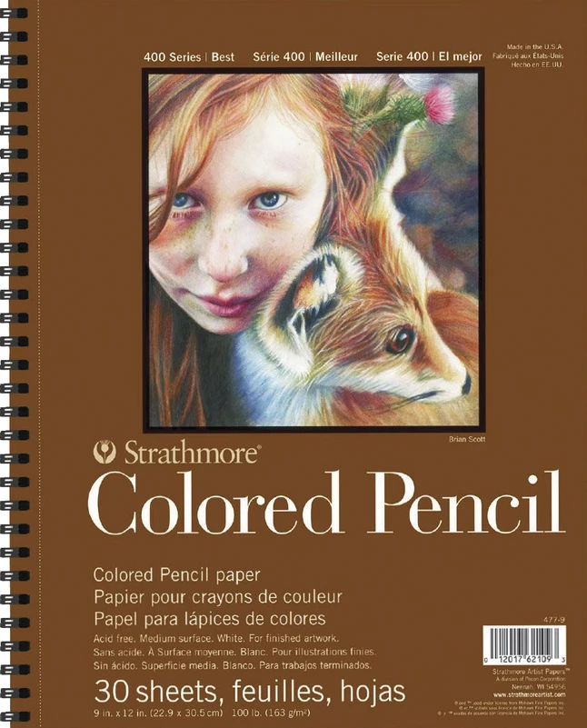 Outlet ๐ Strathmore 400 Series Colored Pencil Pad, White, 30 Sheets ๐ 3 Outlet ๐ Strathmore 400 Series Colored Pencil Pad, White, 30 Sheets ๐