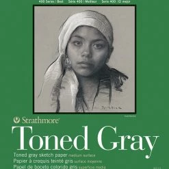 Outlet 😀 Strathmore 400 Series Toned Gray Drawing Pad, 11 X 14 Inches, 80 Lb, 24 Sheets 👏