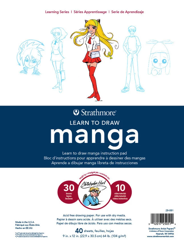 Cheapest ๐ Strathmore Learn To Draw Manga Instructional Drawing Pad, 9 X 12 Inches, 64 Lb, 40 Sheets ๐ 3 Cheapest ๐ Strathmore Learn To Draw Manga Instructional Drawing Pad, 9 X 12 Inches, 64 Lb, 40 Sheets ๐