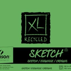 Best deal 🎁 Canson XL Recycled Sketch Pad, 18 X 24 Inches, 50 Lb, 100 Sheets 🌟