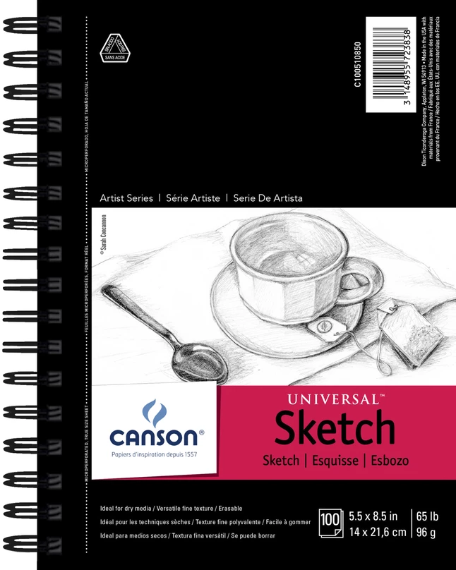 Budget ๐คฉ Canson Artist Series Sketch Pad, 5-1/2 X 8-1/2 Inches, 65 Lb, 100 Sheets ๐ 3 Budget ๐คฉ Canson Artist Series Sketch Pad, 5-1/2 X 8-1/2 Inches, 65 Lb, 100 Sheets ๐