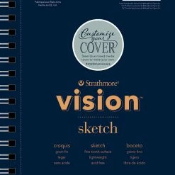 Discount 🎉 Strathmore Vision Sketch Pad, 5-1/2 X 8-1/2 Inches, 50 Lb, 110 Sheets 🎉