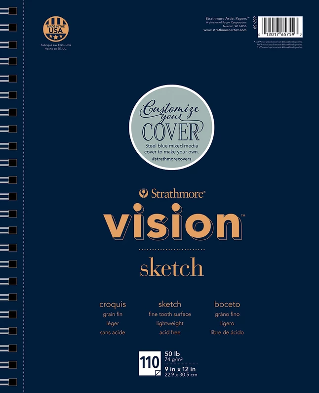 Buy 🎁 Strathmore Vision Sketch Pad, 9 X 12 Inches, 50 Lb, 110 Sheets 😉 3 Buy 🎁 Strathmore Vision Sketch Pad, 9 X 12 Inches, 50 Lb, 110 Sheets 😉