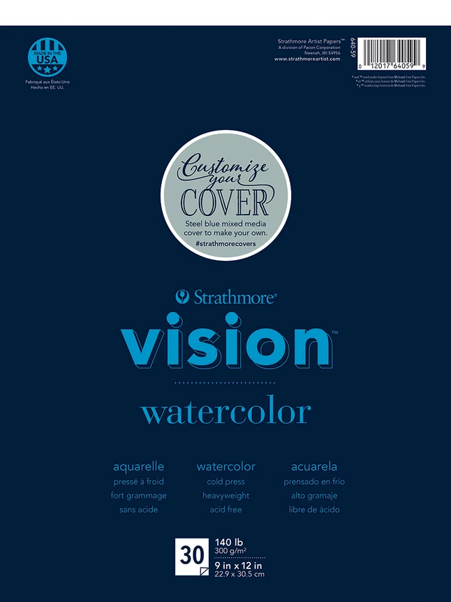 Coupon 🤩 Strathmore Vision Watercolor Pad, 9 X 12 Inches, 140 Lb, 30 Sheets 🎁 3 Coupon 🤩 Strathmore Vision Watercolor Pad, 9 X 12 Inches, 140 Lb, 30 Sheets 🎁