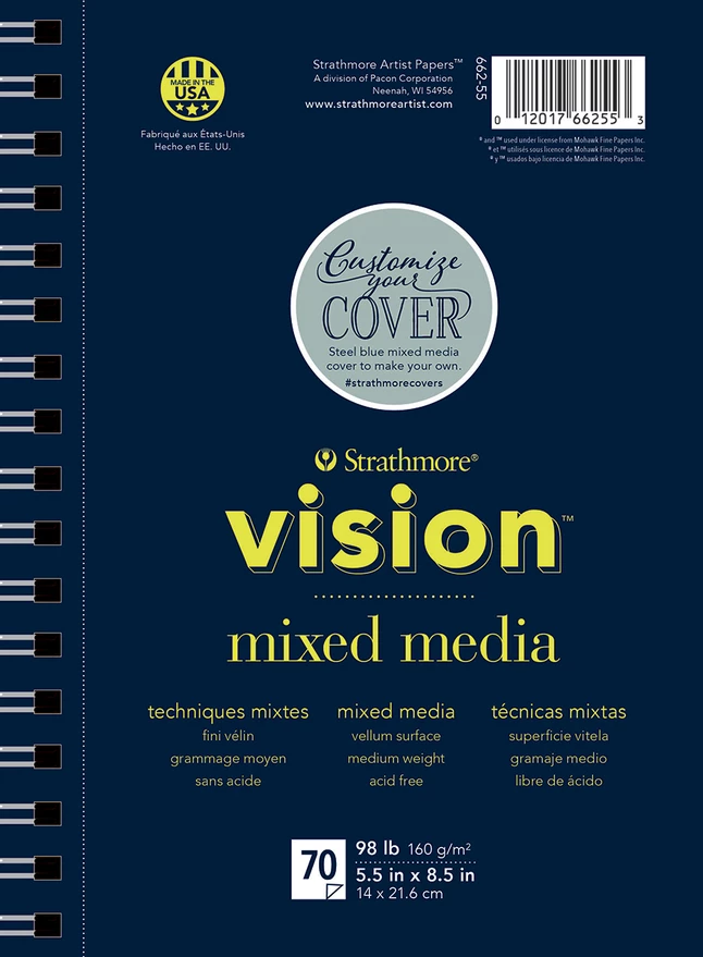 Promo โญ Strathmore Vision Mixed Media Pad, 5-1/2 X 8-1/2 Inches, 98 Lb, 70 Sheets ๐ 3 Promo โญ Strathmore Vision Mixed Media Pad, 5-1/2 X 8-1/2 Inches, 98 Lb, 70 Sheets ๐