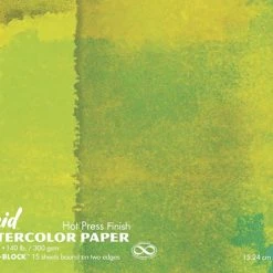 Cheap 👏 FOLIA Fluid Hot Press Easy Block Watercolor Paper, 6 X 8 Inches, 15 Sheets 🎉