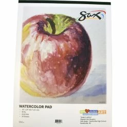 Best reviews of ✔️ Sax Watercolor Pad, 90 Lb, 18 X 24 Inches, White, 24 Sheets 👏