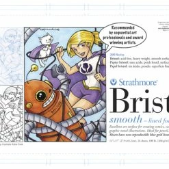 Hot Sale 🧨 Strathmore 200 Series Bristol Drawing Pad, 11 X 17 Inches, 100 Lb, 24 Sheets ⌛