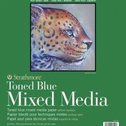 Buy 🌟 Strathmore 400 Series Toned Blue Mixed Media Pad, 11 X 14 Inches, 184 Lb, 15 Sheets 😍