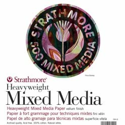 Promo 🌟 Strathmore 500 Series Mixed Media Pad, 9 X 12 Inches, 350 Lb, 12 Sheets 🎁