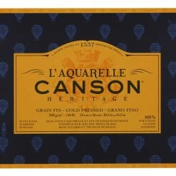 Brand new 🔥 Canson L'Aquarelle Heritage Cold Press Watercolor Block, 10-1/5 X 14-1/5 Inches, 20 Sheets 🎉