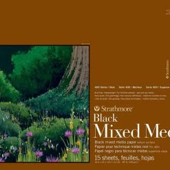 Best reviews of 😍 Strathmore 400 Series Mixed Media Pad, 18 X 24 Inches, 184 Lb, Black, 15 Sheets 😉