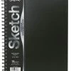 Cheapest 👍 UCreate Poly Cover Sketch Book, Heavyweight, 12 X 9 Inches, 75 Sheets ✔️ -Canson Shop 2088687 A ecommfullsize