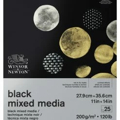 Best reviews of 🔔 Winsor & Newton Mixed Media Pad, 11 X 14 Inches, 200 Gsm, Black, 25 Sheets 💯