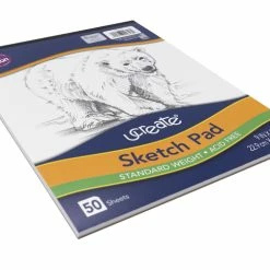 Best deal 🛒 Ucreate Lightweight Sketch Pad, 9 X 12 Inches, Bright White, 50 Sheets ⌛ -Canson Shop 226545 B ecommfullsize