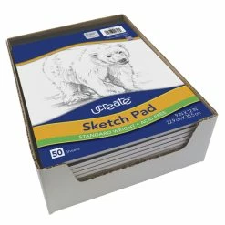 Best deal 🛒 Ucreate Lightweight Sketch Pad, 9 X 12 Inches, Bright White, 50 Sheets ⌛ -Canson Shop 226545 C ecommfullsize