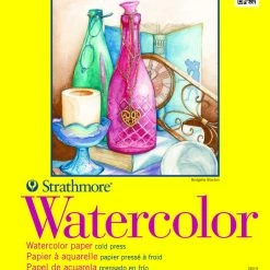 Best Sale 😍 Strathmore 300 Series Watercolor Pad, 9 X 12 Inches, 140 Lb, 12 Sheets 🔔