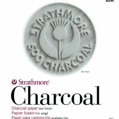 Best Pirce 😉 Strathmore 500 Series Charcoal Paper Pad, 18 X 24 Inches, Assorted Colors, 24 Sheets ✔️