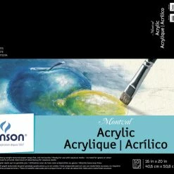 Wholesale 🤩 Montval Acrylic Cold Press Paper Pad, 16 X 20 Inches, 185 Lb, 10 Sheets 🧨