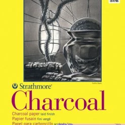 Deals 😀 Strathmore 300 Series Charcoal Paper Pad, 11 X 17 Inches, Natural White, 32 Sheets 🧨
