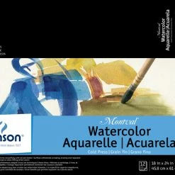 Best Sale ❤️ Montval Acid-Free Cold Press Watercolor Paper, 140 Lb, 18 X 24 Inch, Natural White 🎉