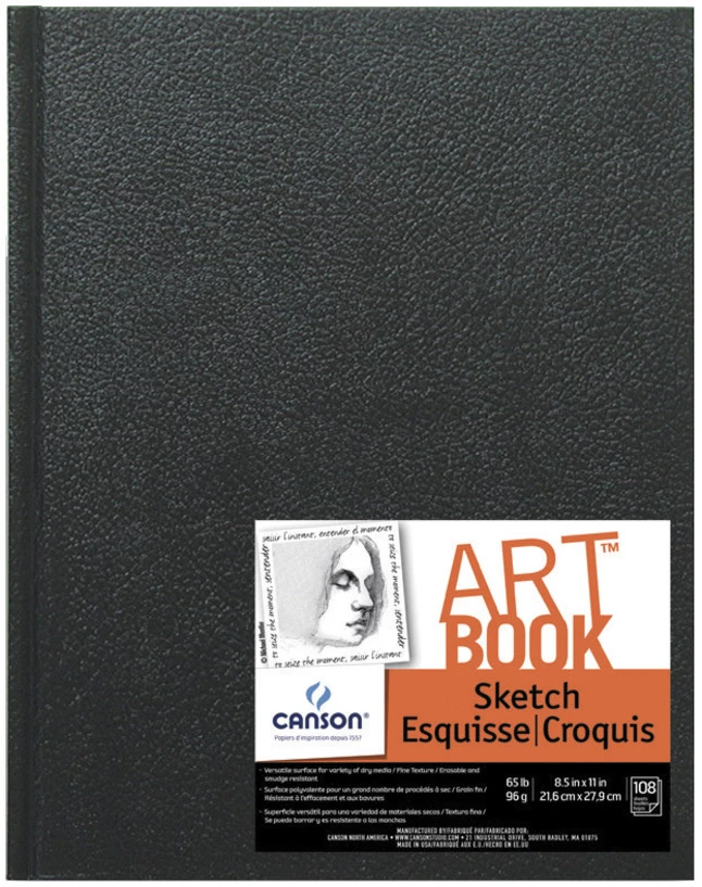 Budget ๐ Canson Basic Hardcover Sketchbook, 8-1/2 X 11 Inches, 65 Lb, 108 Sheets ๐ 3 Budget ๐ Canson Basic Hardcover Sketchbook, 8-1/2 X 11 Inches, 65 Lb, 108 Sheets ๐
